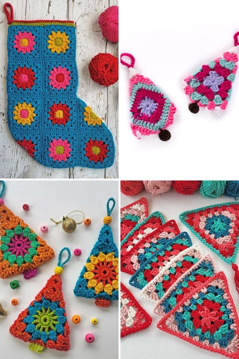 12 Granny Square Christmas Projects (Free Patterns)