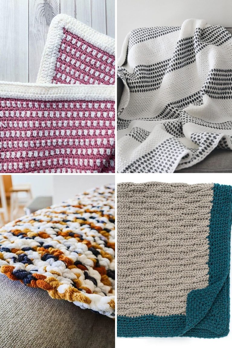 13 Easy Free Crochet Blanket Patterns