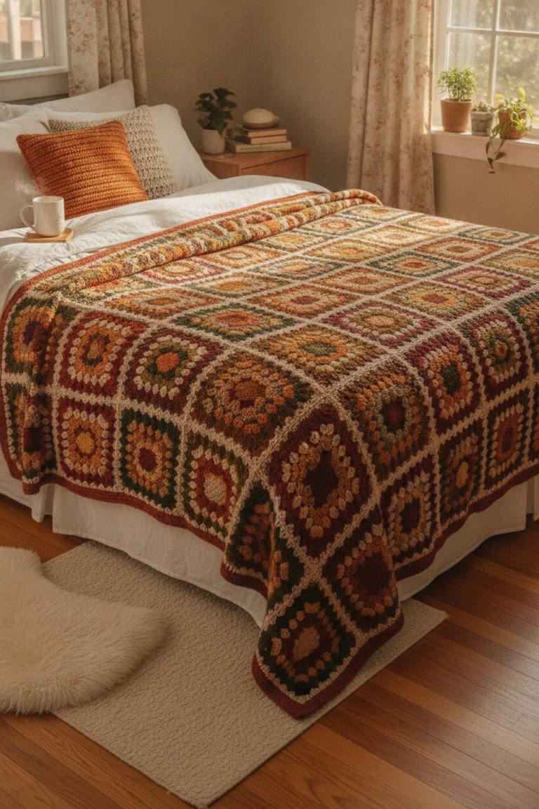 Granny Square Blanket Size Chart: How Many Squares?