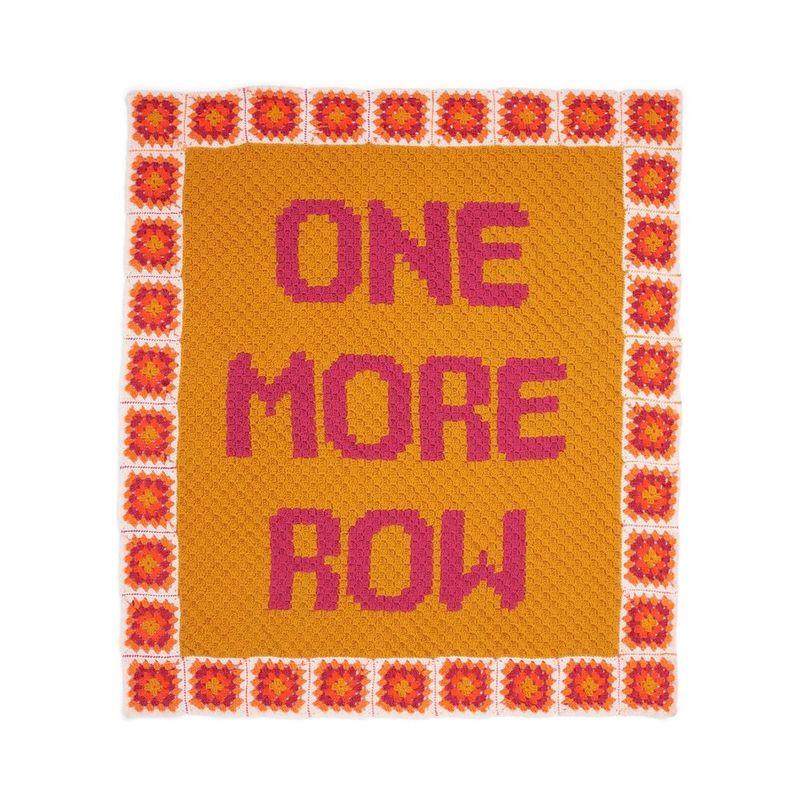 One More Row Crochet Blanket free crochet pattern by Red Heart