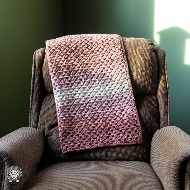 Easy Breezy Granny Stripe Blanket free crochet pattern by Ashley Parker
