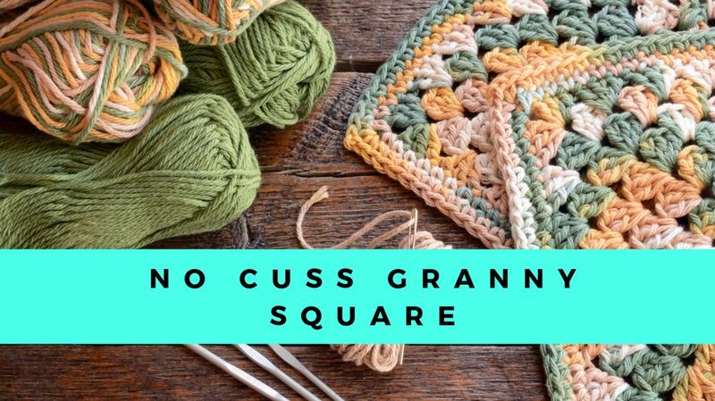 No Cuss Granny Square free crochet pattern by Helen