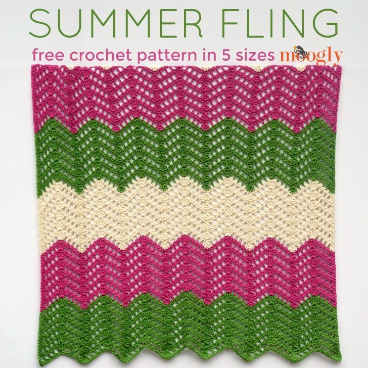 Summer Fling Throw free crochet pattern by Tamara Kelly