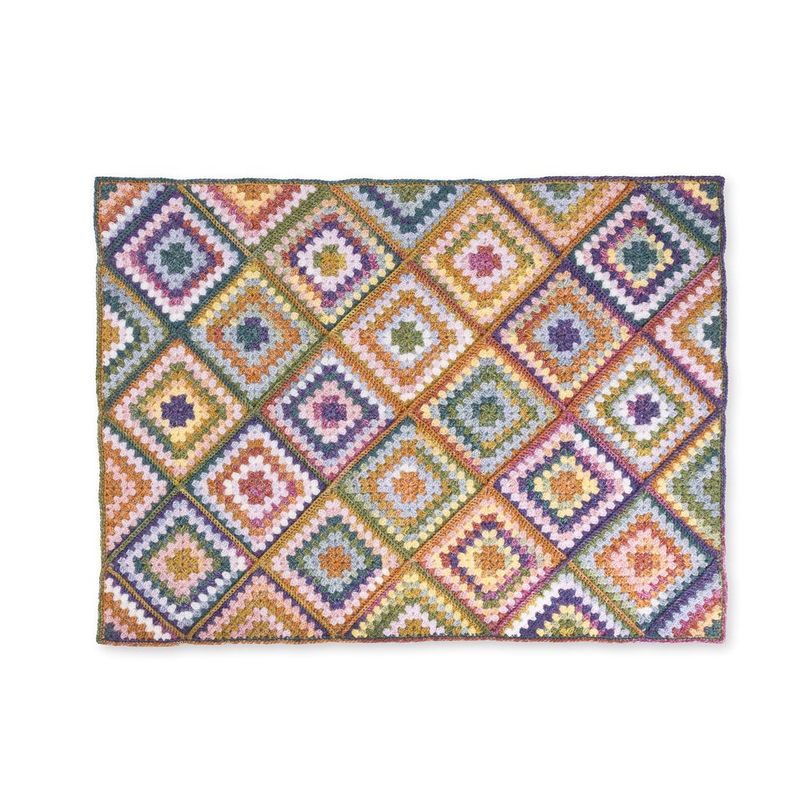 Granny Goes Random Blanket free crochet pattern by Yarnspirations Design Studio