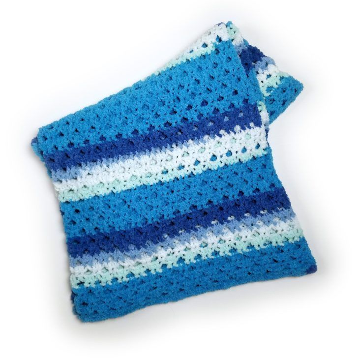 Bernat Calming Breezy Throw free crochet pattern by Tamara Kelly