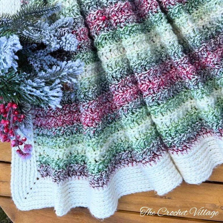 Winterland Blanket free crochet pattern by Assia Colozzo