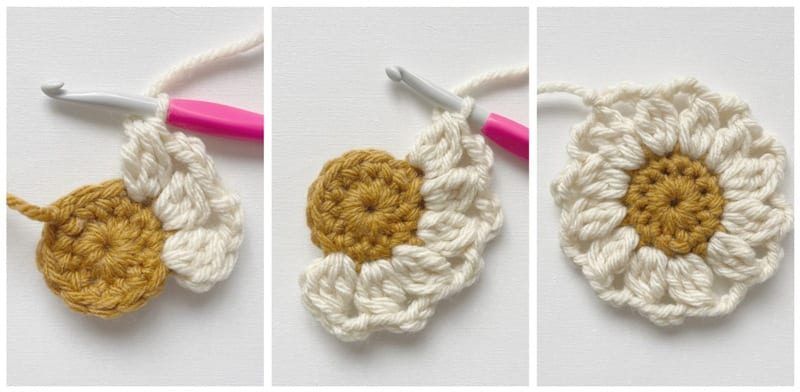 Cozy Days Daisy Blanket free crochet pattern by Stephanie Lau