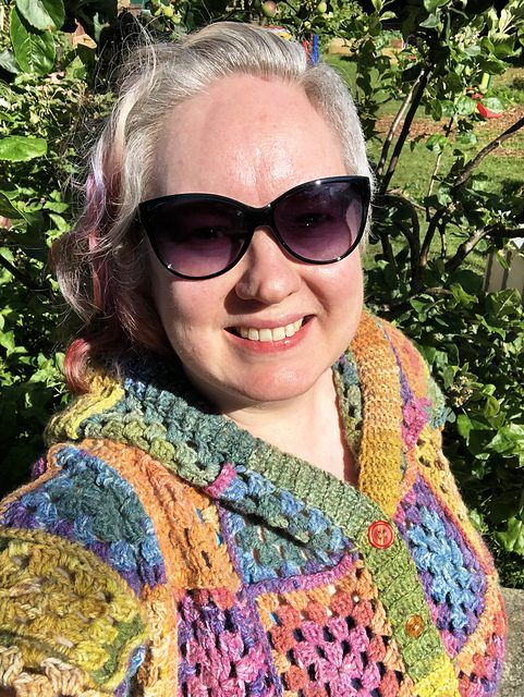 Granny Square Cardigan Recipe free crochet pattern by Kristen Salzer-Frost (Ravelry)