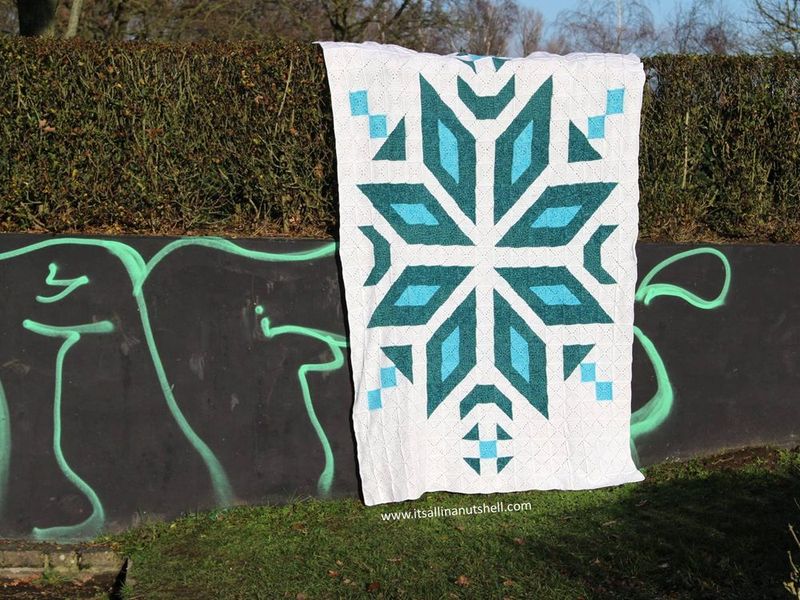 Snowflake Blanket (Join-As-You-Go) free crochet pattern by Esther