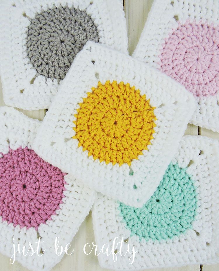 Circle to Square Granny Square free crochet pattern by Brittany
