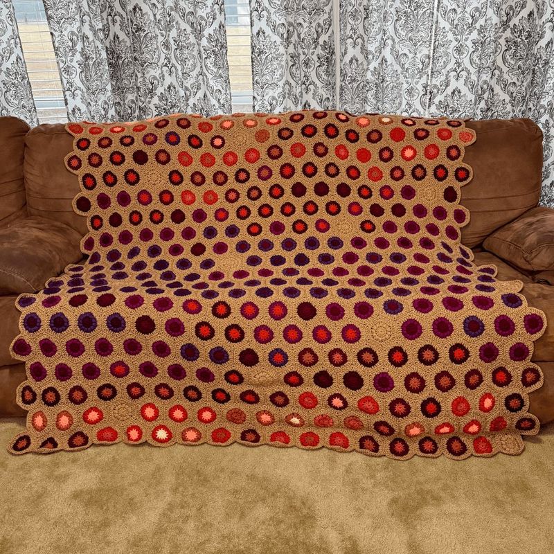 Hexagon Temperature Blanket free crochet pattern by Kylee Keller