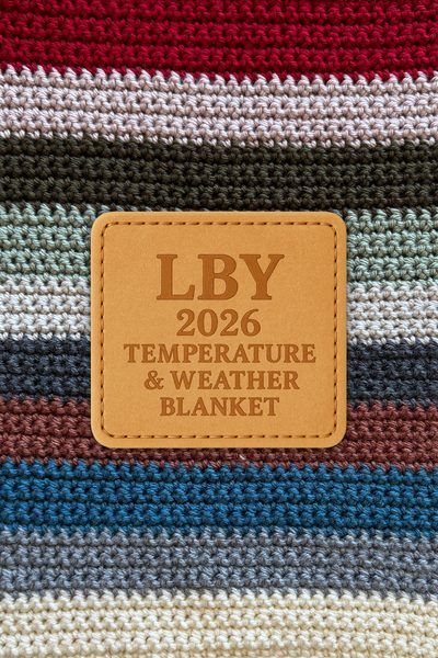 Crochet Temperature Blanket 2026 (Lion Brand) free crochet pattern by Erica Jackofsky