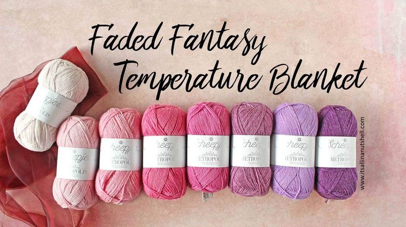 Faded Fantasy Temperature Blanket free crochet pattern by Esther